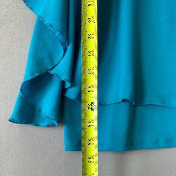 🎉5 for $45🎉 Nygard Top Blouse Shirt Size L Blue - Picture 5 of 7